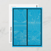 Postkarte Kosmonaut (Vorne/Hinten)