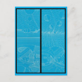 Postkarte Kosmonaut (Vorderseite)