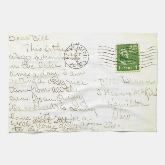 Postkarte Küchentücher (Horizontal)