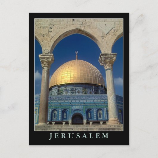 Postkarte "Kuppel des Felsens, Jerusalem" (Vorderseite)