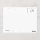 Postkarte "Kuppel des Felsens, Jerusalem" (Rückseite)