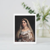 Postkarte La Donna Velata (Stehend Vorderseite)