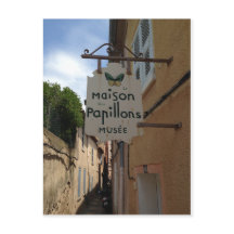Postkarte La Maison des Papillons