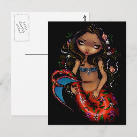 Postkarte "La Sirena" (Vorne/Hinten)