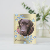 Postkarte Labrador Jimmy (Stehend Vorderseite)