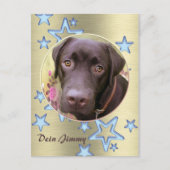 Postkarte Labrador Jimmy (Vorderseite)