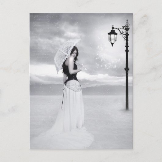 Postkarte "Lady Snowflake" (Vorderseite)