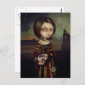 Postkarte "Lady with a Bosch Egg" (Vorne/Hinten)