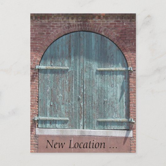 Postkarte - Lagertür (Vorderseite)