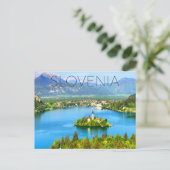 Postkarte Lake Bled, Slowenien (Stehend Vorderseite)