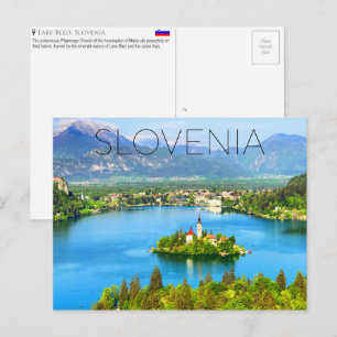 Postkarte Lake Bled, Slowenien