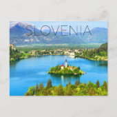 Postkarte Lake Bled, Slowenien (Vorderseite)