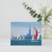 Postkarte "Lake Michigan - Chicago" (Stehend Vorderseite)