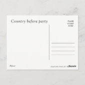 Postkarte: Land vor Party Postkarte (Rückseite)