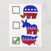 Postkarte: Land vor Party Postkarte (Vorderseite)