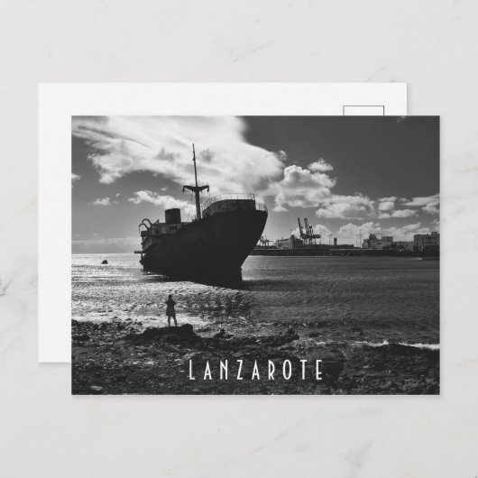 Postkarte Lanzarote - Shipwreck Telamon (Vorne/Hinten)