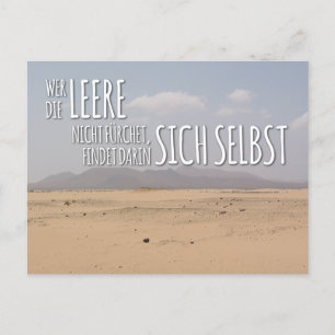 Postkarte „Leere & Selbstfindung“