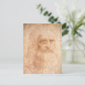 Postkarte Leonardo da Vinci (Stehend Vorderseite)