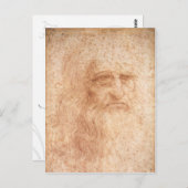 Postkarte Leonardo da Vinci (Vorne/Hinten)