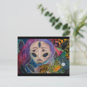Postkarte: "Leopard Woman" Postkarte (Stehend Vorderseite)