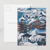 Postkarte Les Arcs Skistation (Vorne/Hinten)