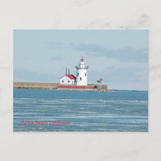 Postkarte: Leuchtturm Harbor Beach Postkarte