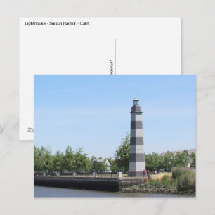 Postkarte - Leuchtturm - Suisun - Kalifornien