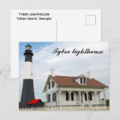 Postkarte Leuchtturm Tybee Island (Vorne/Hinten)