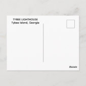 Postkarte Leuchtturm Tybee Island (Rückseite)