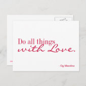 Postkarte - Liebe (Vorne/Hinten)