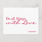 Postkarte - Liebe (Vorderseite)