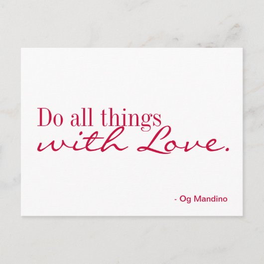 Postkarte - Liebe (Vorderseite)