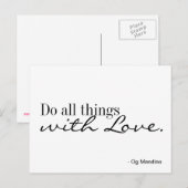 Postkarte - Liebe (Vorne/Hinten)