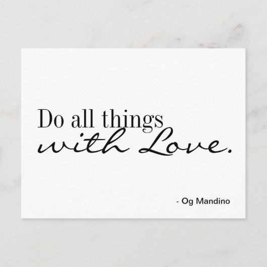 Postkarte - Liebe (Vorderseite)