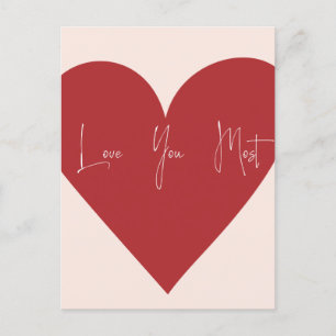 Postkarte "Liebe am meisten"