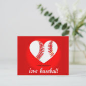 Postkarte, Liebe, Baseball Postkarte (Stehend Vorderseite)