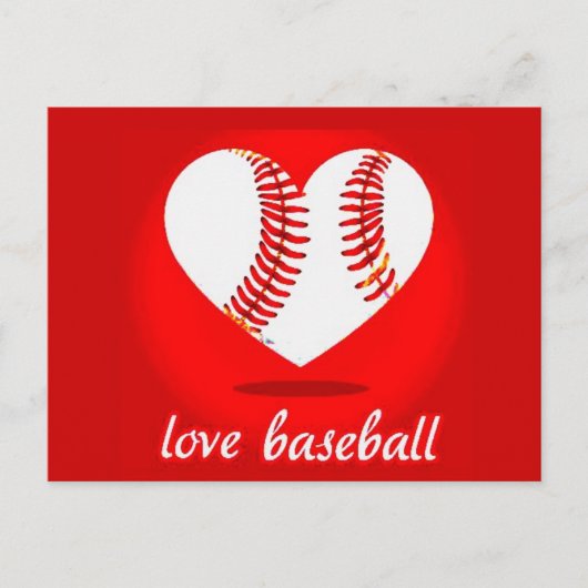 Postkarte, Liebe, Baseball Postkarte (Vorderseite)