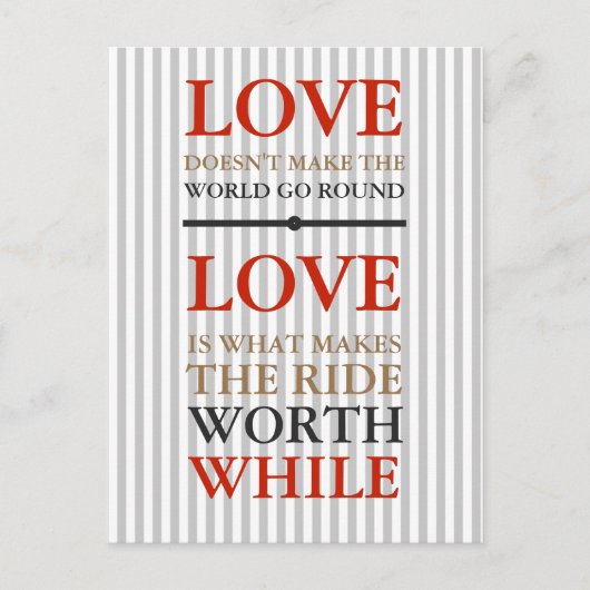 Postkarte - Liebe ist was... (Vorderseite)