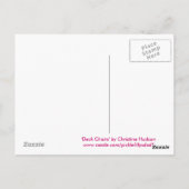 Postkarte "Liegestühle" (Rückseite)