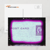 "Postkarte" (Lila) Postkarte (Vorne/Hinten)