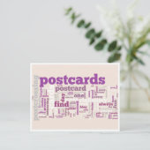 Postkarte "lila Postübergabe" (Stehend Vorderseite)