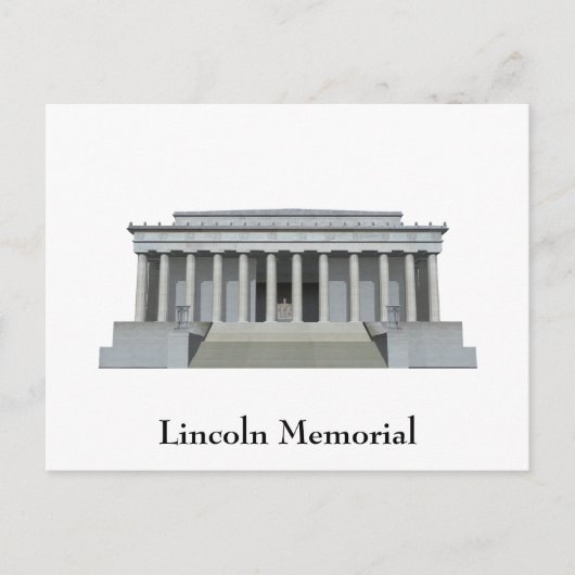 Postkarte: Lincoln Memorial: Washington DC Postkarte (Vorderseite)