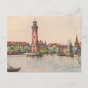 Postkarte - Lindau Lighthouse