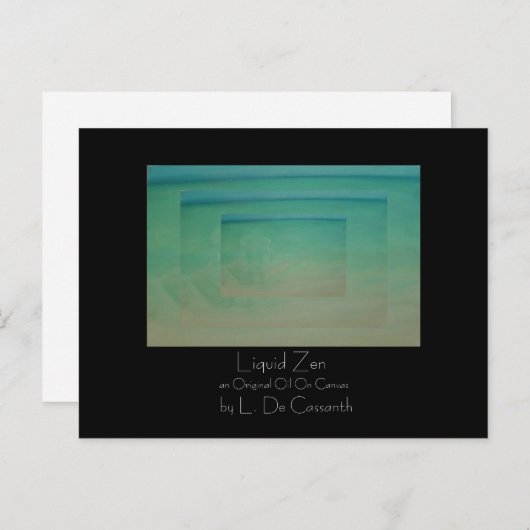 Postkarte "Liquid Zen" (Vorne/Hinten)