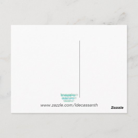 Postkarte "Liquid Zen" (Rückseite)