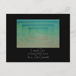 Postkarte "Liquid Zen"