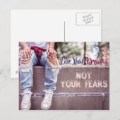 Postkarte Live Your Dreams (Vorne/Hinten)