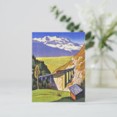 Postkarte - Loetschberg Eisenbahn Schweiz (Stehend Vorderseite)