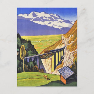 Postkarte - Loetschberg Eisenbahn Schweiz