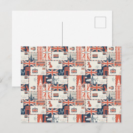 Postkarte London (Vorne/Hinten)